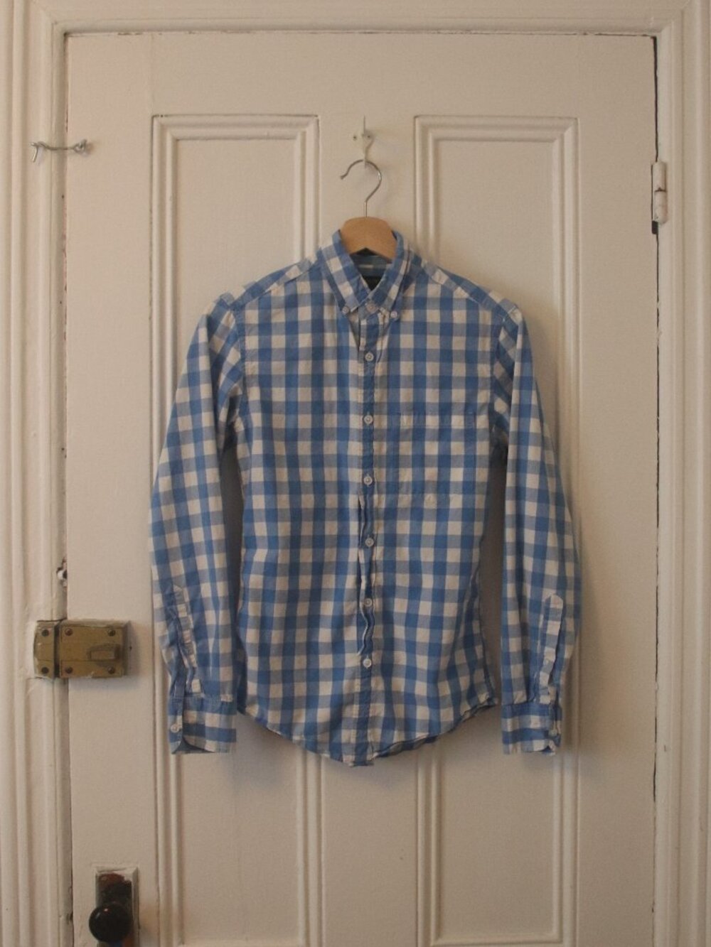 J. Crew Men's Gingham Button Down Shirt -- Size XS